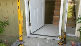 Jeld Wen Front Door Installation  Really crappy products and craftsmanship PART 1 [upl. by Airotciv]