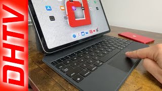 How To Use iPad Magic Keyboard  Tutorial Tips and TrackPad Gestures [upl. by Nicol711]