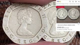 How much is an Ebay 20 Pence 1982 Queen Elizabeth II Coin Worth [upl. by Vashtia]