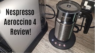 Nespresso Aeroccino 4 Milk Frother Review  Worth upgrading from the Aeroccino 3 [upl. by Cristen679]