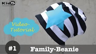 Beanie Mütze selber nähen  DIYNähTutorial [upl. by Llirrehs152]