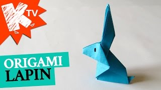 Lapin en papier  Origami facile [upl. by Eng]