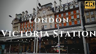 London Victoria Station Walk Through England 4K [upl. by Irneh]