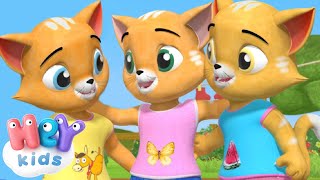 Trois petits chatons  Comptines pour bébé  HeyKids [upl. by Anal953]