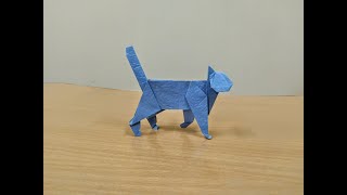 Origami Cat Tutorial [upl. by Sclar]