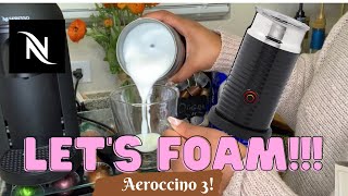 How To Foam Milk With Aeroccino 3 Make Coffee With Foam Tips amp Tricks  Easy Foamed Latte Recipe [upl. by Noled]