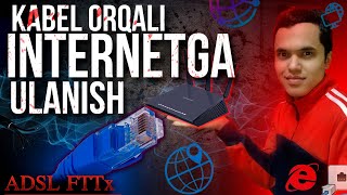 INTERNETGA KABEL ORQALI ULANISH [upl. by Odnalro]