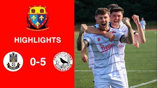 Caerleon 05 Cwmbrân Town  Gwent FA Senior cup  Quarter final highlights [upl. by Malas]