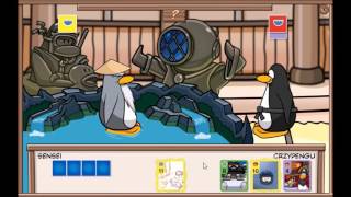 Club Penguin Card Jitsu Sensei Battle Gameplay [upl. by Jeavons650]